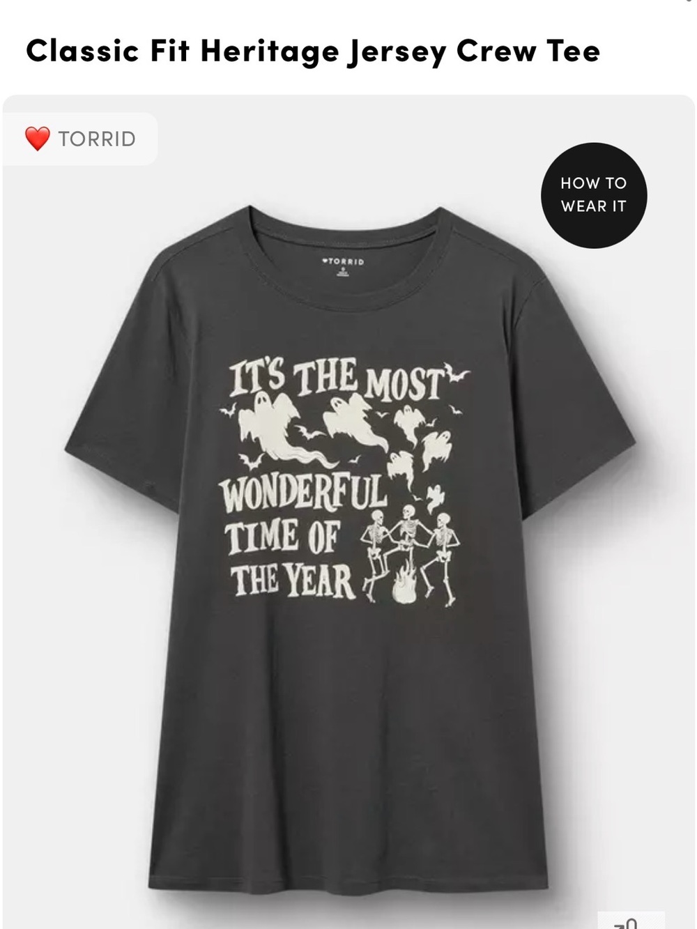 Torrid "It's the Most Wonderful Time of the Year" classic fit Tee 2X 18-20